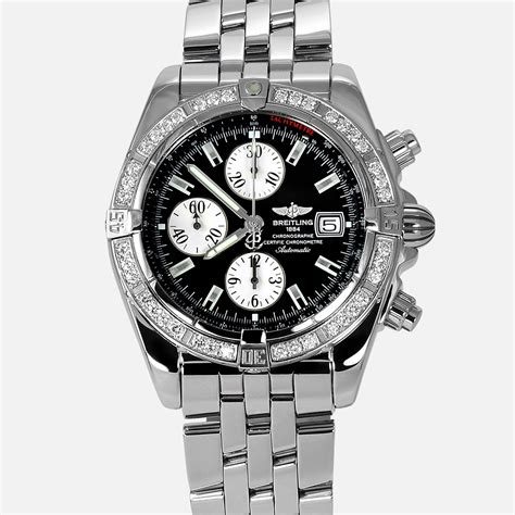 breitling 1884 m13341|Breitling a13356 diamond bezel.